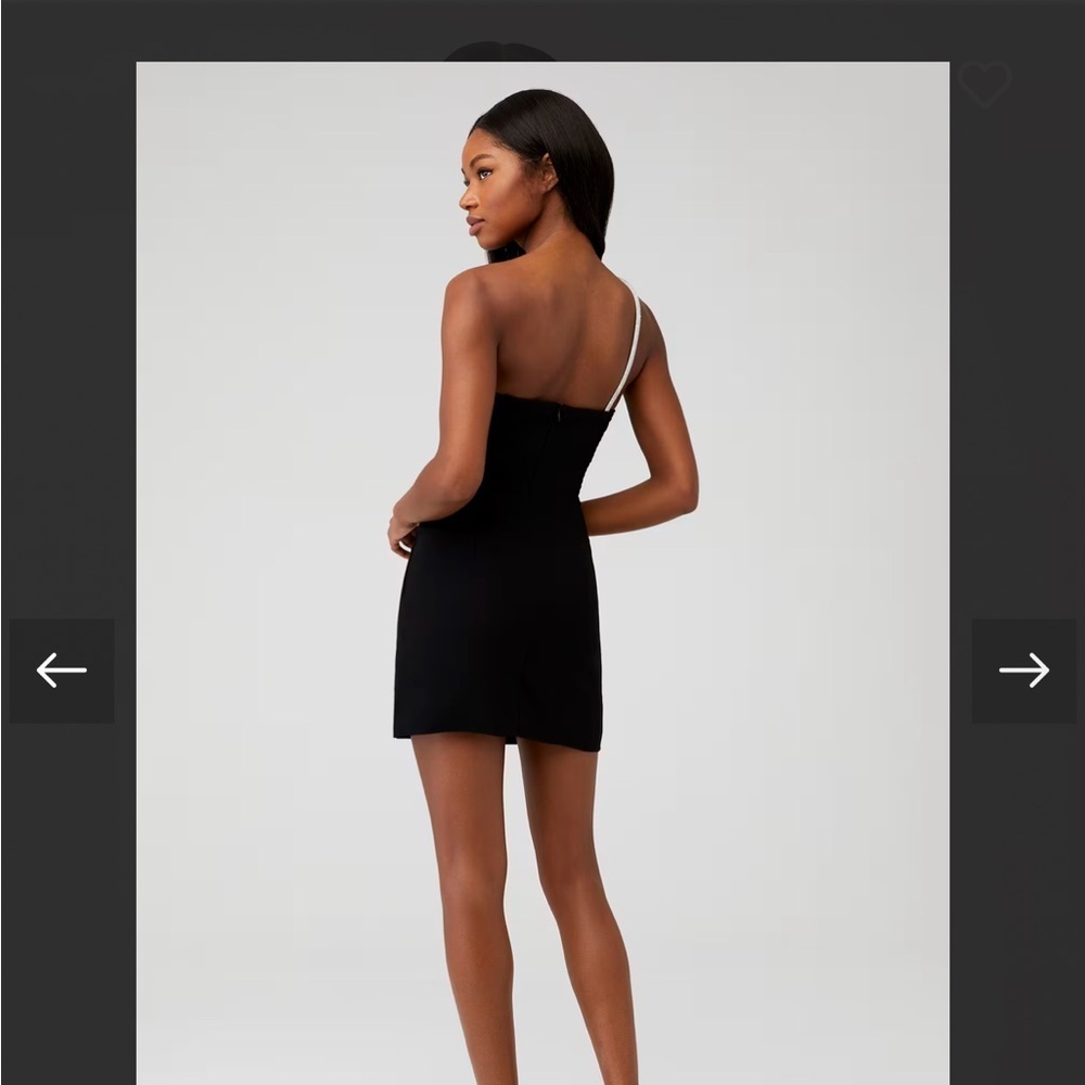 Amanda Uprichard Black One Shoulder Mini Dress Cocktail Party Dress
Revolve - Picture 3 of 4